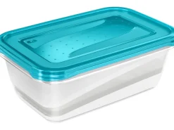 Sale Frischhaltedose Fredo Fresh Transparent-Blau 2 x 3,3 l Vorratsdosen|Vorratsbehälter
