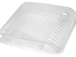 Sale Geschirrabtropfkorb Pierre mit Tablett  39,5 cm  x 39,5 cm x 8 cm Transp Küchenhelfer