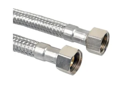 Kirchhoff Kühlschränke<Anschlussschlauch Flexibel 1.000 mm 15 mm (3/8"IG) x 15 mm (3/8"IG) Edelstahl