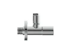Online Kirchhoff Eckventil DEV-1WK mit Rosette 21 mm (1/2"AG) x 10 mm Chrom