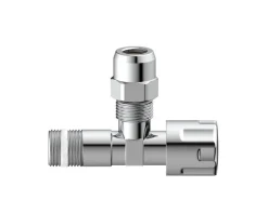 Kirchhoff Ersatzteile Küchenarmatur<Eckventil mit Schubrosette 16,7 mm (3/8"AG) x 10 mm Chrom