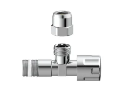 Kirchhoff Ersatzteile Küchenarmatur<Eckventil mit Schubrosette 16,7 mm (3/8"AG) x 10 mm Chrom