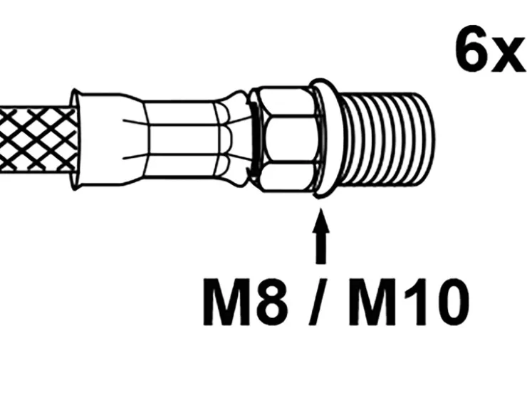Online Kirchhoff O-Ring Silikon für Armaturenanschluss mit AG M8/M10 Weiß 2 x 3 Stück