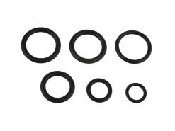 New Kirchhoff O-Ring-Sortiment Gummi Diverse Größen Schwarz 6 Stück