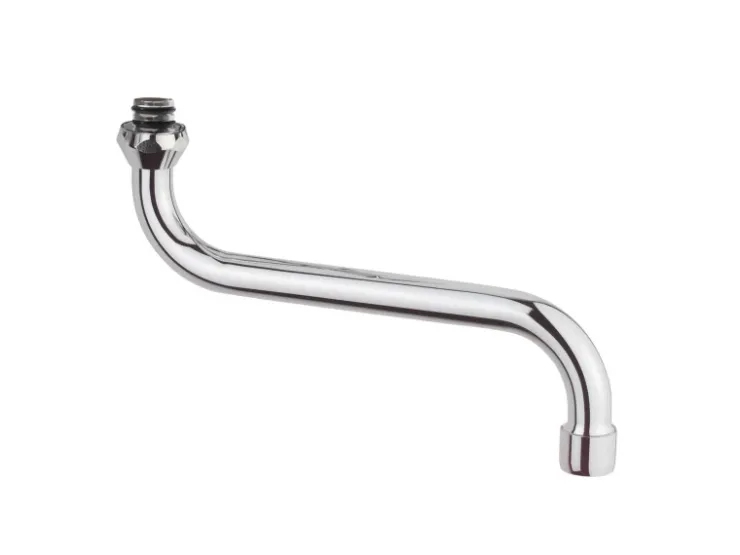 Best Kirchhoff S-Rohrauslauf mit Mischdüse O-Ring 20 mm (3/4") x 200 mm Chrom