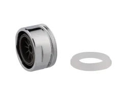 New Kirchhoff Strahlregler mit Gehäuse M24 x 33,3 mm (1"AG) Chrom