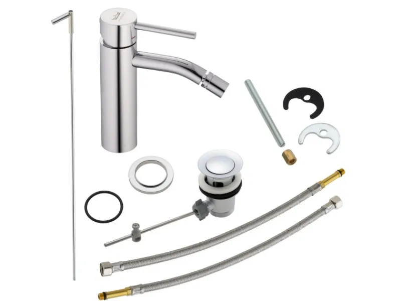 New Bidet-Einhebelmischer Lima 2.0 mit Ablaufgarnitur in Chrom Einhebelmischer