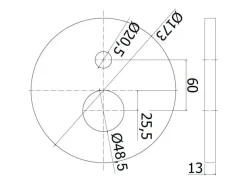 Clearance Unterputz-Wannen-Brausearmatur AQA 2.0 in Chrom Einhebelmischer