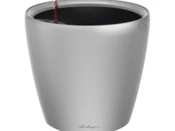 Hot Lechuza ® Pflanzgefäß Classico Premium LS Ø 35 cm x 32 cm metallic Silber