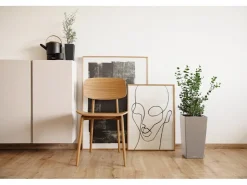 Lechuza Töpfe<® Pflanzgefäß Cubico Color 30 cm x 30 cm x 56 cm Sand Braun
