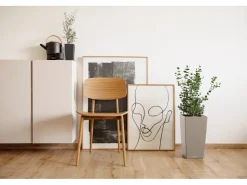 Lechuza Töpfe<® Pflanzgefäß Cubico Color 30 cm x 30 cm x 56 cm Sand Braun