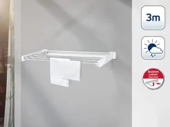 Leifheit Wäschetrockner<Wandtrockner Telegant 30 Protect 3m Wäscheleine