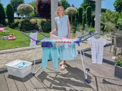 Clearance Leifheit Wäscheständer Pegasus 200 Wäschetrockner 20m Leine Rollen inkl. Zubehör