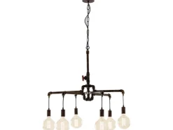 Hot Luce Design Pendelleuchte Amarcord Rostbraun 6-flammig