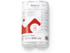 Clearance Vakuumierfolienrollen ACO1066 Transparent 20 cm x 600 cm 2 Stück Vorratsbehälter|Gefrierschränke