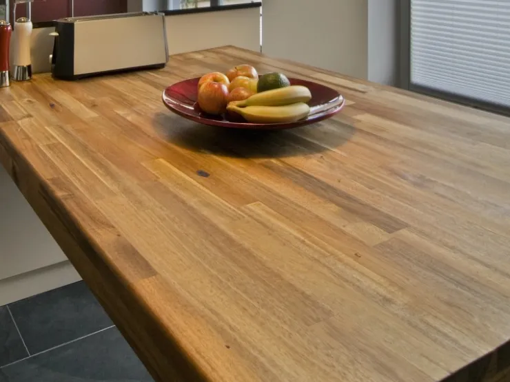 Best Massivholz Arbeitsplatte Akazie 220 cm x 60 cm x 2,7 cm Kücheninseln