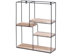 Hot MCW Wandregal K76 51x40x11cm Natur