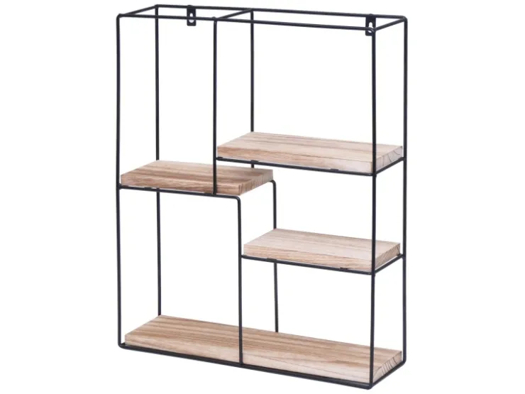 Hot MCW Wandregal K76 51x40x11cm Natur