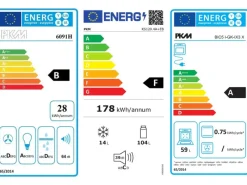 Best Menke Küchenzeile Premium 270 cm Hochglanz-Sonoma Eiche Nachbildung Herde|Kühlschränke