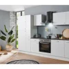 Best Menke Küchenzeile White Classic 310 cm Weiß Kühlschränke|Einbauküchen