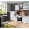 Outlet Menke Küchenzeile White Premium Landhaus 300 cm Lacklaminat Weiß Matt-Asteiche Landhausküchen|Kühlschränke