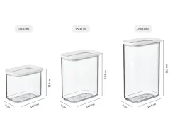 Best Mepal Modula Vorratsdosen-Set 3-teilig Schwarz