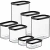 Mepal Vorratsdosen|Vorratsbehälter<Modula Vorratsdosen-Set 7-teilig Schwarz