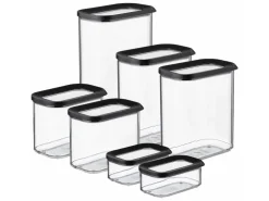 Mepal Vorratsdosen|Vorratsbehälter<Modula Vorratsdosen-Set 7-teilig Schwarz