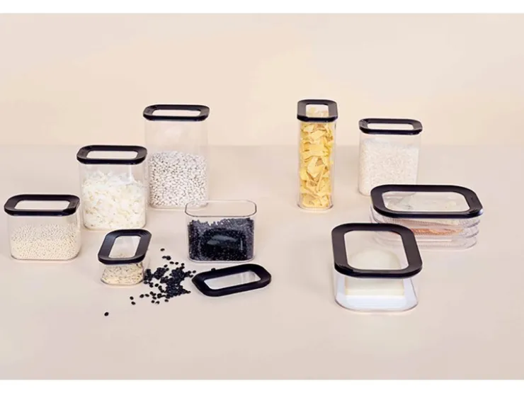 Mepal Vorratsdosen|Vorratsbehälter<Modula Vorratsdosen-Set 7-teilig Schwarz