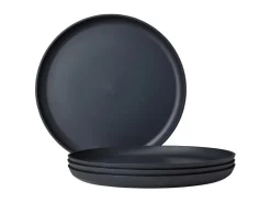 Mepal Geschirr<Silueta Essteller 26 cm 4er Set Nordic Black Schwarz