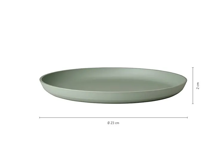 Mepal Geschirr<Silueta Frühstücksteller 23 cm 4er Set Nordic Sage