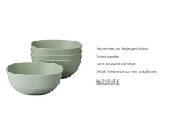 Mepal Geschirr<Silueta Schalen 250 ml 4er Set Nordic Sage