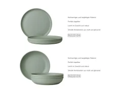 Mepal Geschirr<Silueta Tafel-Set 8-teilig Nordic Black Schwarz