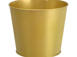 New Metalltopf Ø 19 cm x 16,5 cm Gold