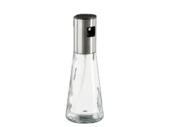 Discount Mica Decorations Ölflasche Ø 7,5 cm x 20 cm Klarglas