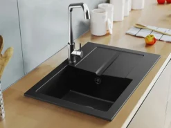 Sale Miló Einbauspüle Granitverbundstoff Mona 65 Graphit Granitspülen|Kücheninseln