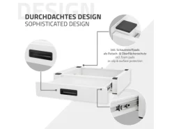 ML-Design Waschmaschinen<Verbindungsrahmen für Waschmaschine mit Ausziehbarer Schublade 60x55cm