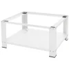 Hot ML-Design Waschmaschinen Untergestell mit Ablage 63x54 cm Stahl Weiß bis 150kg