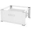 Outlet ML-Design Waschmaschinen Untergestell mit Schublade 63x54cm Stahl Weiß bis 150kg