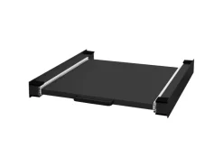 ML-Design Waschmaschinen<Zwischenbaurahmen mit Ausziehplatte aus Stahl 60x60 cm Schwarz
