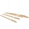 Sale Monstershop 1.5m Elfenbeinfarbener 6-Latten-Wäscheständer mit Deckenrollen