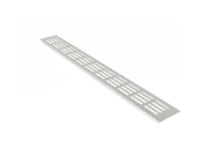 Best MS Beschläge Lüftungsgitter 60 x 800 mm Alu Silber F1 Eloxiert Belüftungsgitter Gefrierschränke|Kühlschränke