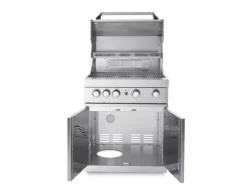 New MyOutDoorKitchen Freistehender Gasgrill mit 4 Brennern und Infrarotbrenner Stainless Collection