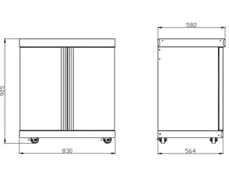 Discount MyOutDoorKitchen Modul mit Schrank Black Collection