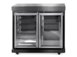 New MyOutDoorKitchen Zweitüriger Modul-Kühlschrank Black Collection