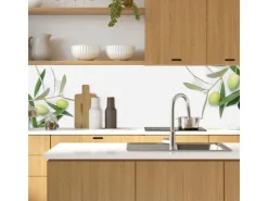 Best MySpotti Küchenrückwand Profix Cucina Olivenzweig 160 x 60 cm Olivgrün