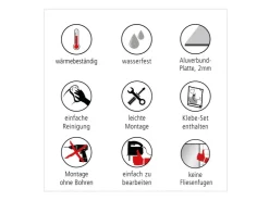 Best MySpotti Küchenrückwand Profix Cucina Olivenzweig 160 x 60 cm Olivgrün