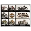 Hot Nostalgic-Art Magnet-Set Harley Davidson Model Chart 9 Stück