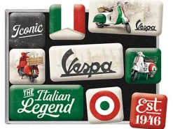 New Nostalgic-Art Magnet-Set Vespa Italian Legend
