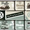 Nostalgic-Art Küchenhelfer<Magnet-Set VW Think Tall & Small